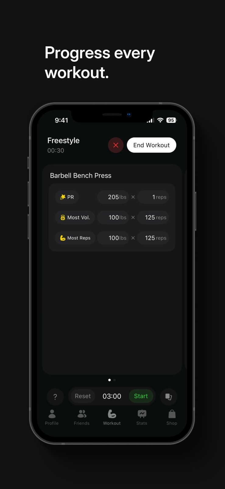 Arrow: Social Workout Tracker iphone screenshot 4