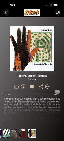Hippie Radio 94.5 Nashville app screenshot