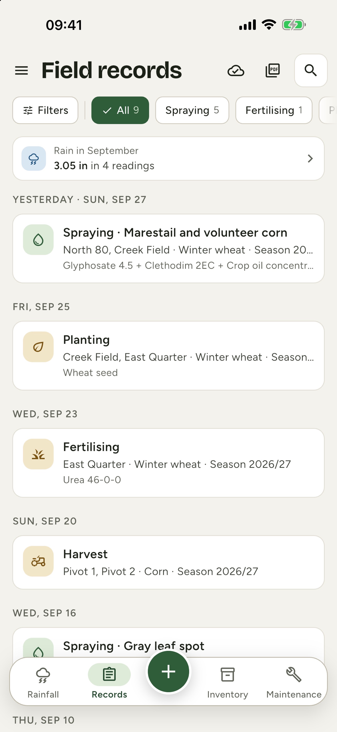 Screenshot 1 of Agro Notes: Farm Logbook