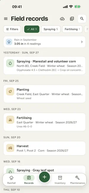 Agro Notes: Farm Logbook screenshot 1