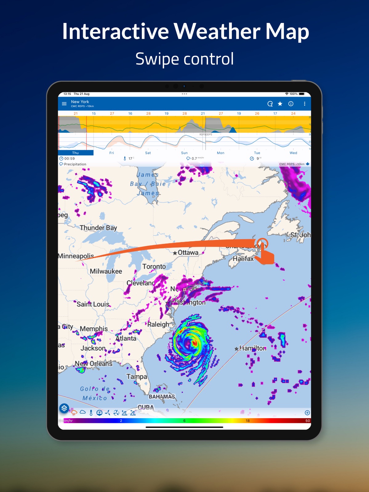 Flowx - Weather ipad screenshot 1