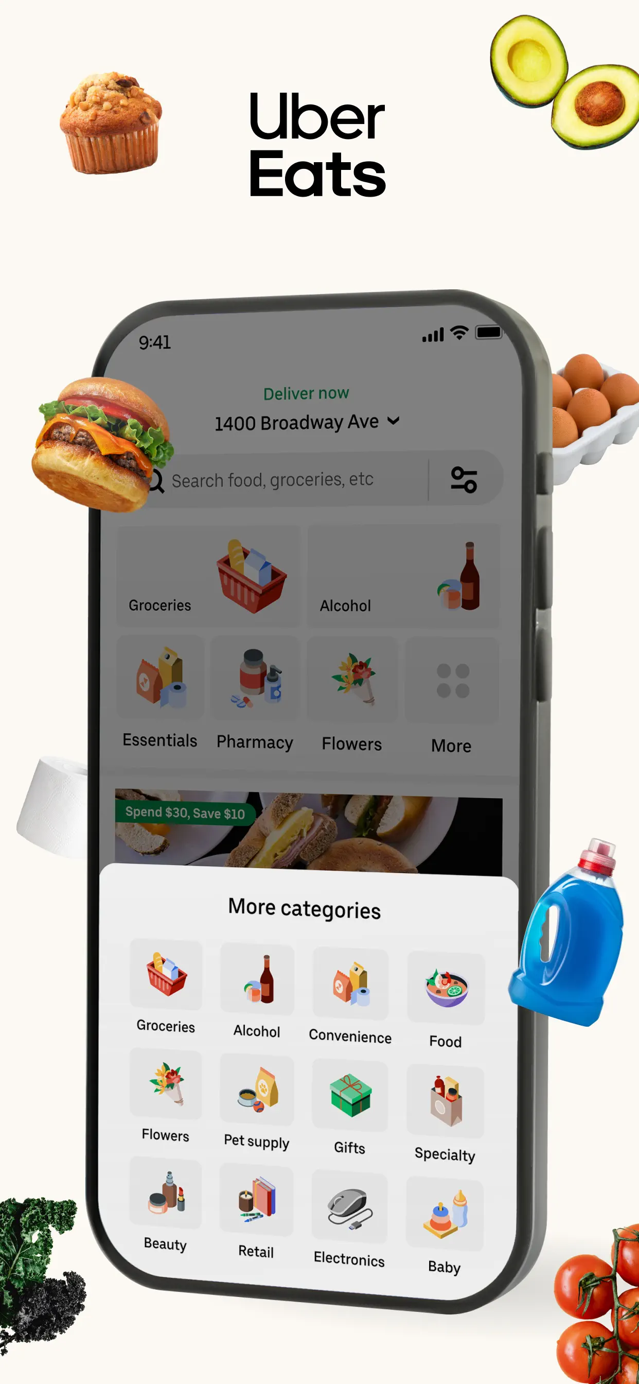 Uber Eats: Food & Groceries screenshot 2