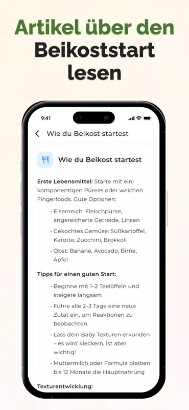 Beikost Start – Baby Essen + screenshot 6 of 7