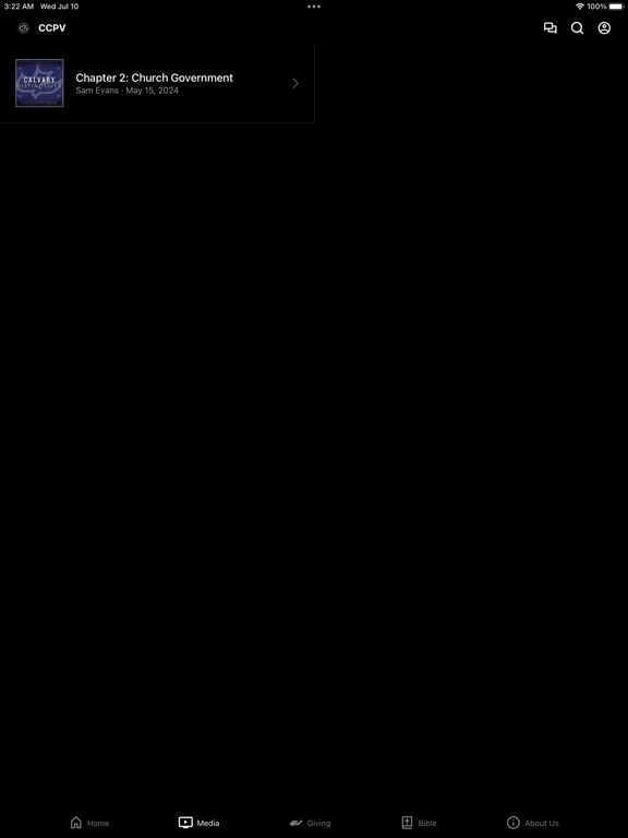 Calvary Chapel PenobscotValley iPad screenshot 2 - Education app