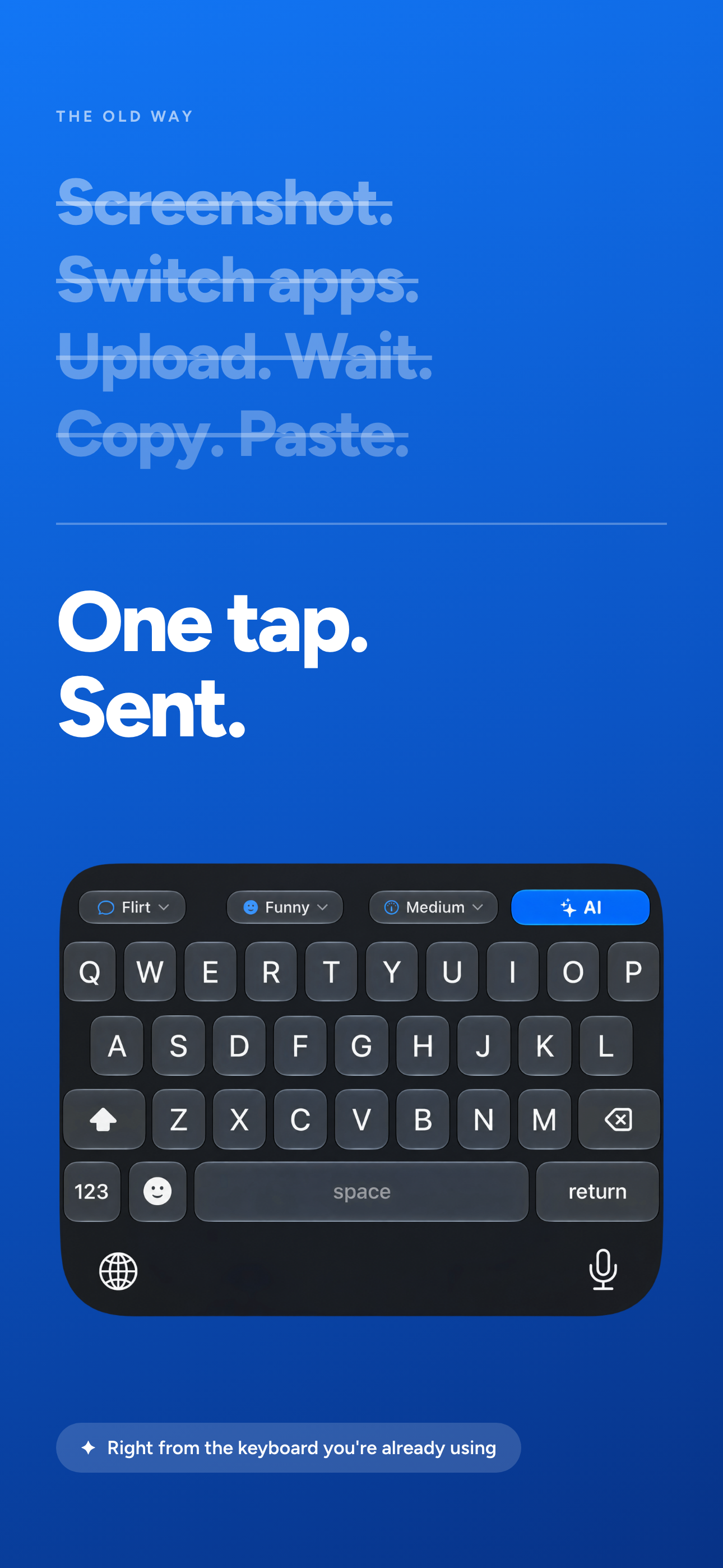 Rizz AI Keyboard — Wingman screenshot 4