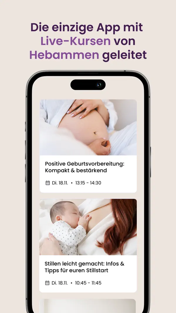 Schwangerschafts-App | keleya iPhone App Screenshot 3 – Medizin