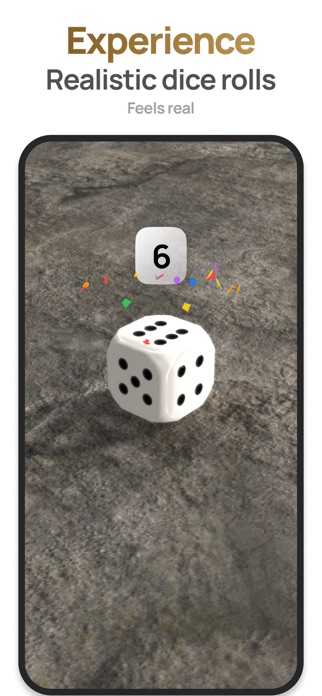 Dice roller - OneRoll Screenshot 1 of 3
