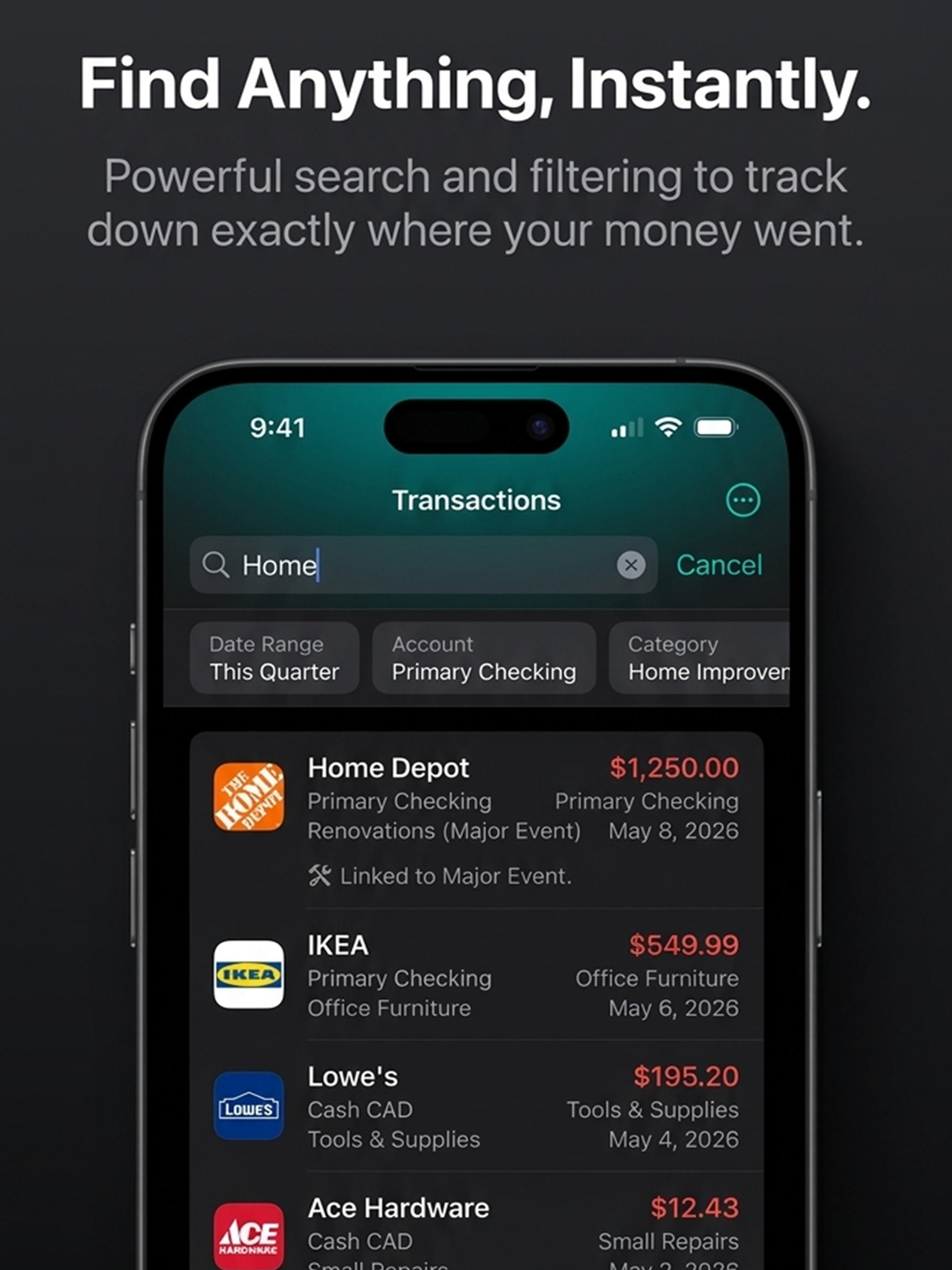 True Finance – Budget Manager