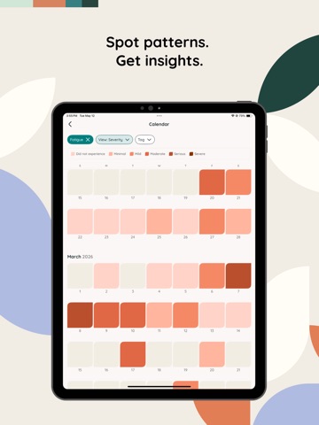 Folia: Chronic Symptom Tracker iPad screenshot