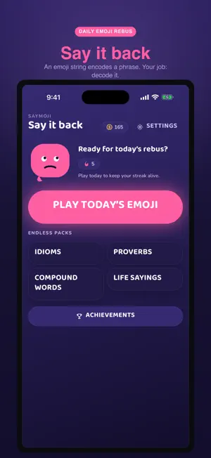Saymoji: Guess the Emoji Quiz screenshot 1