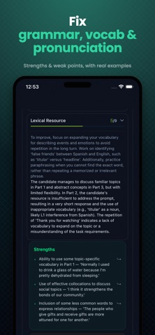 IELTS Speaking Exam: OralPrep iPhone screenshot