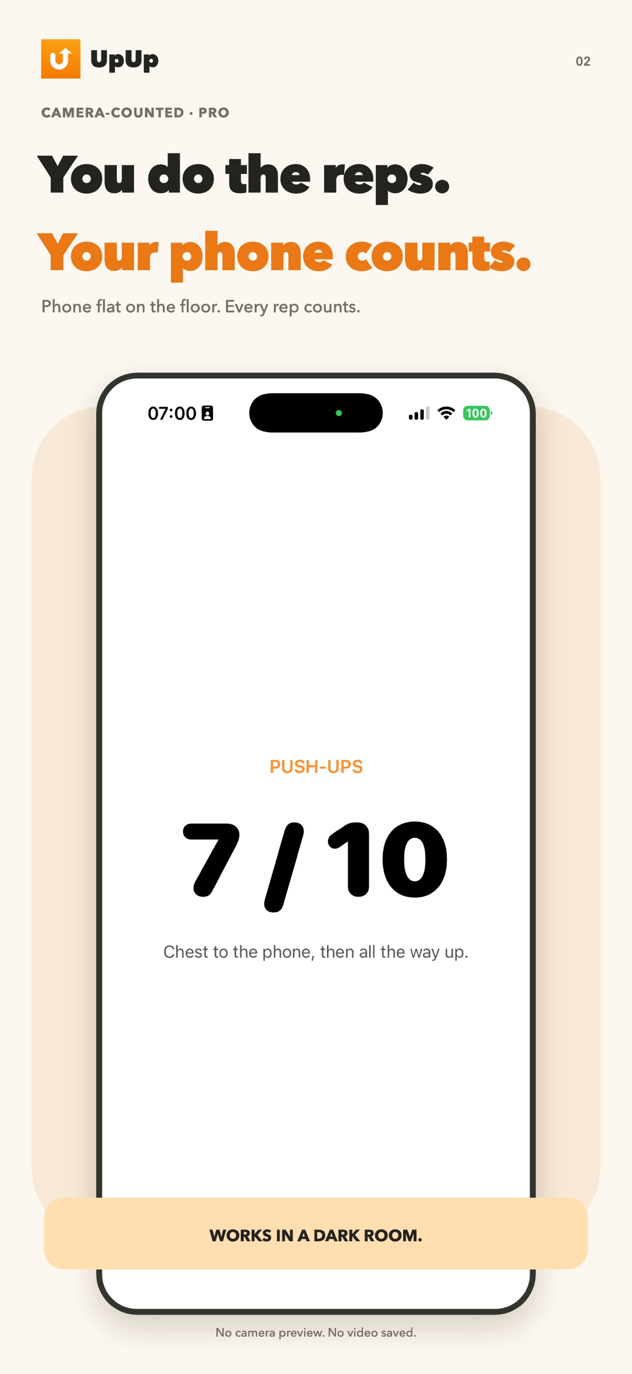 Screenshot 2 of UpUp: Push-up Alarm Clock