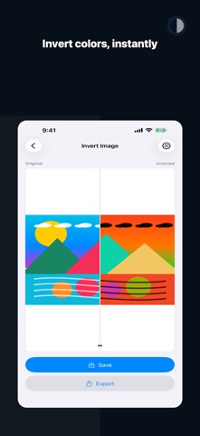 Invert Image - Photo Colors app screenshot