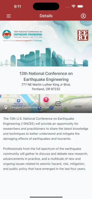 EERI Events screenshot 1