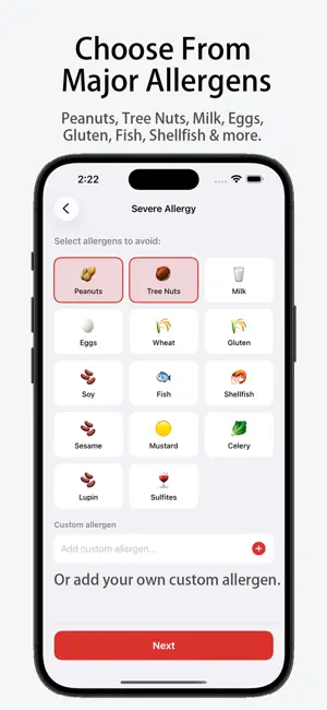 Allergy Info Card: Travel screenshot 2