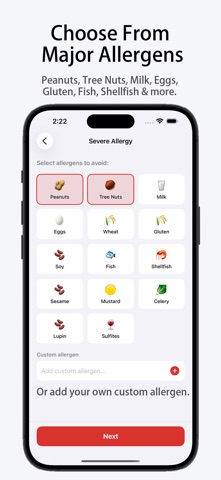 Allergy Info Card Screenshot 2 of 5