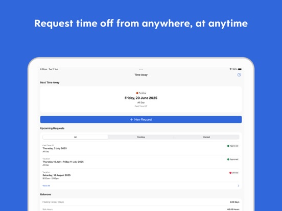 Dayforce iPad screenshot 6 - Business app