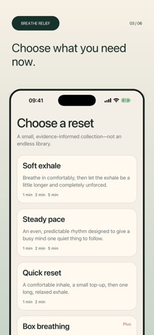 Breathe Relief iPhone screenshot