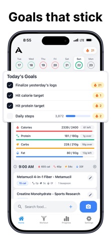 Alloy: Food + Workout Tracker screenshot