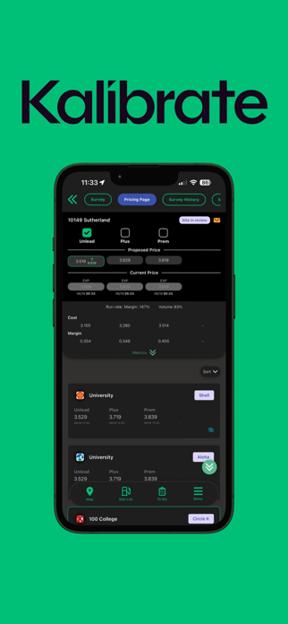 Kalibrate Pricing Mobile Screenshot 6 of 6