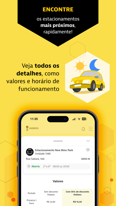 Hubees: Desconto ao estacionar Screenshot