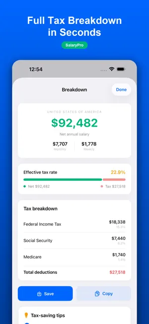 SalaryPro - Salary Calculator screenshot 2