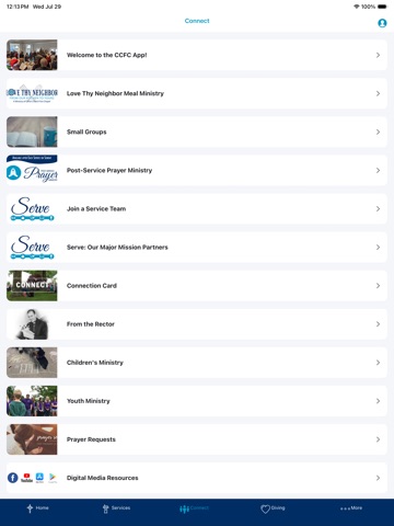 Christ Church Fox Chapel iPad screenshot