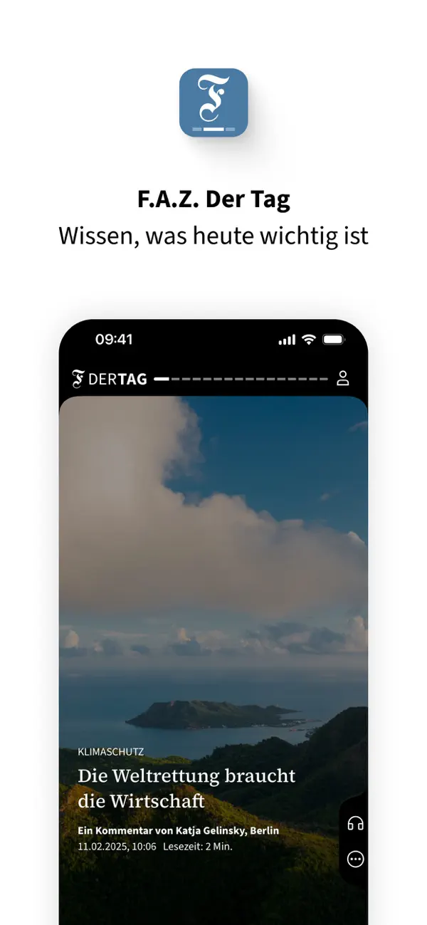 Screenshot #1 pour F.A.Z. Der Tag - Nachrichten