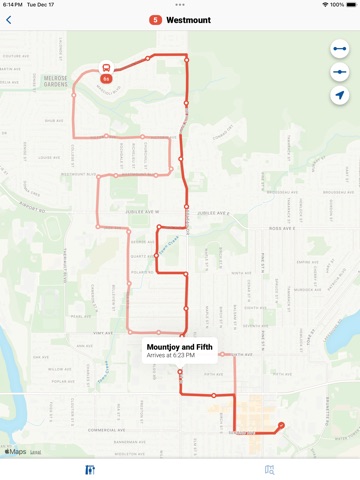 Timmins Transit iPad screenshot