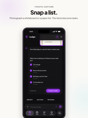 Nudge: Reminders & To-Do List iPad screenshot