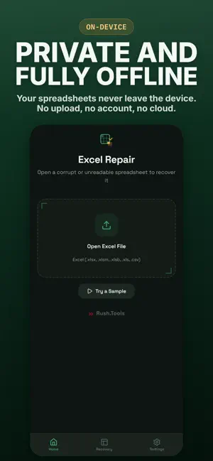 XLSX Repair: XLS File Recovery screenshot 3