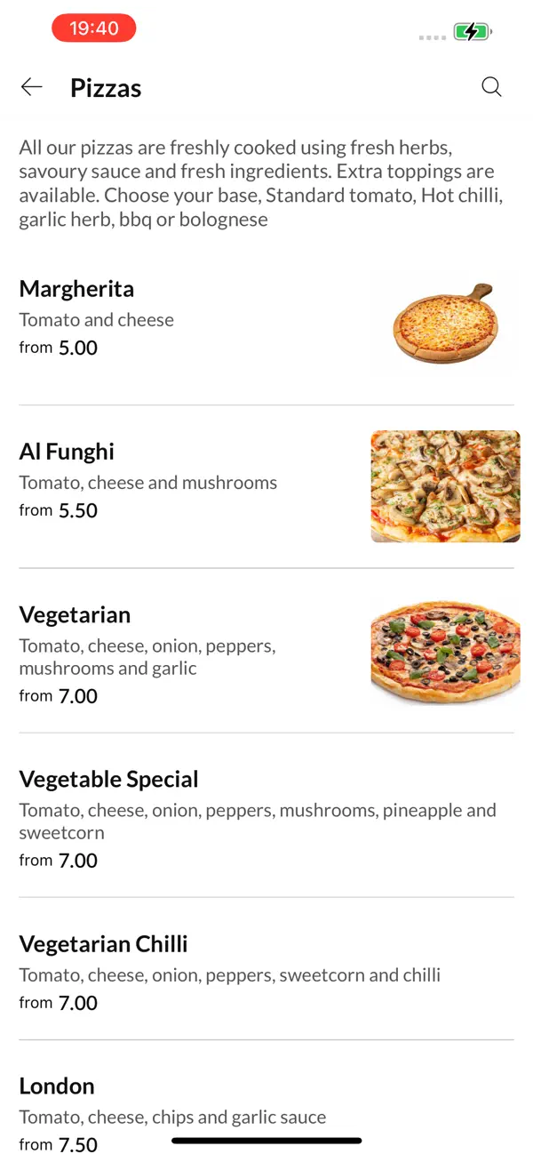 Screenshot #3 pour North East pizza
