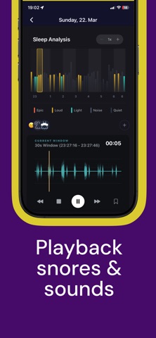 Snore recorder app - Snorely iPhone screenshot