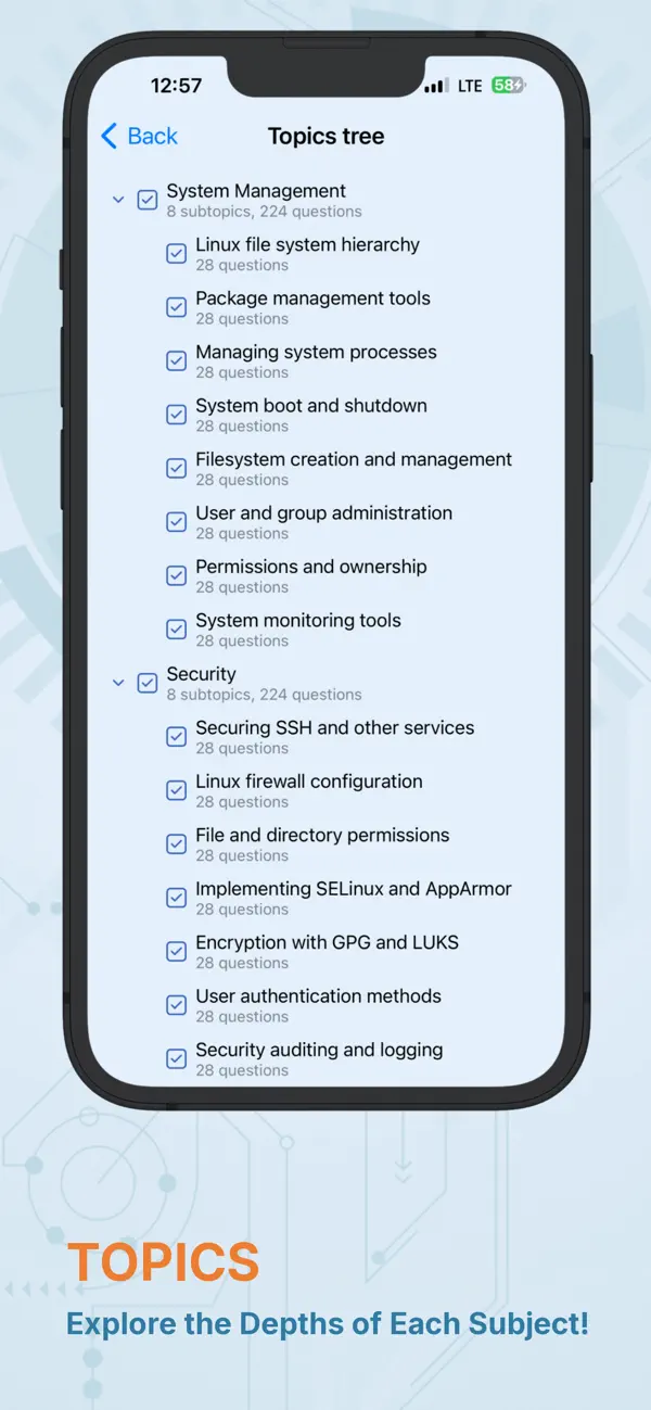 Screenshot #2 pour CompTIA Linux+ Exam Pro