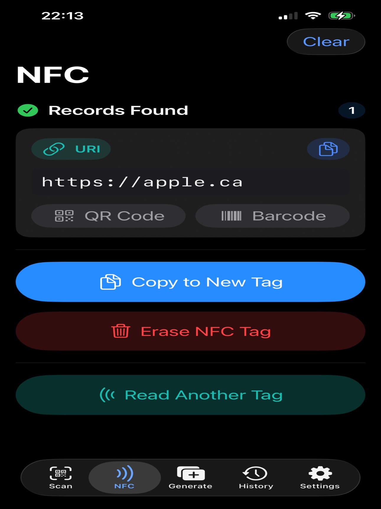 Screenshot 8 of NFC Tag Writer