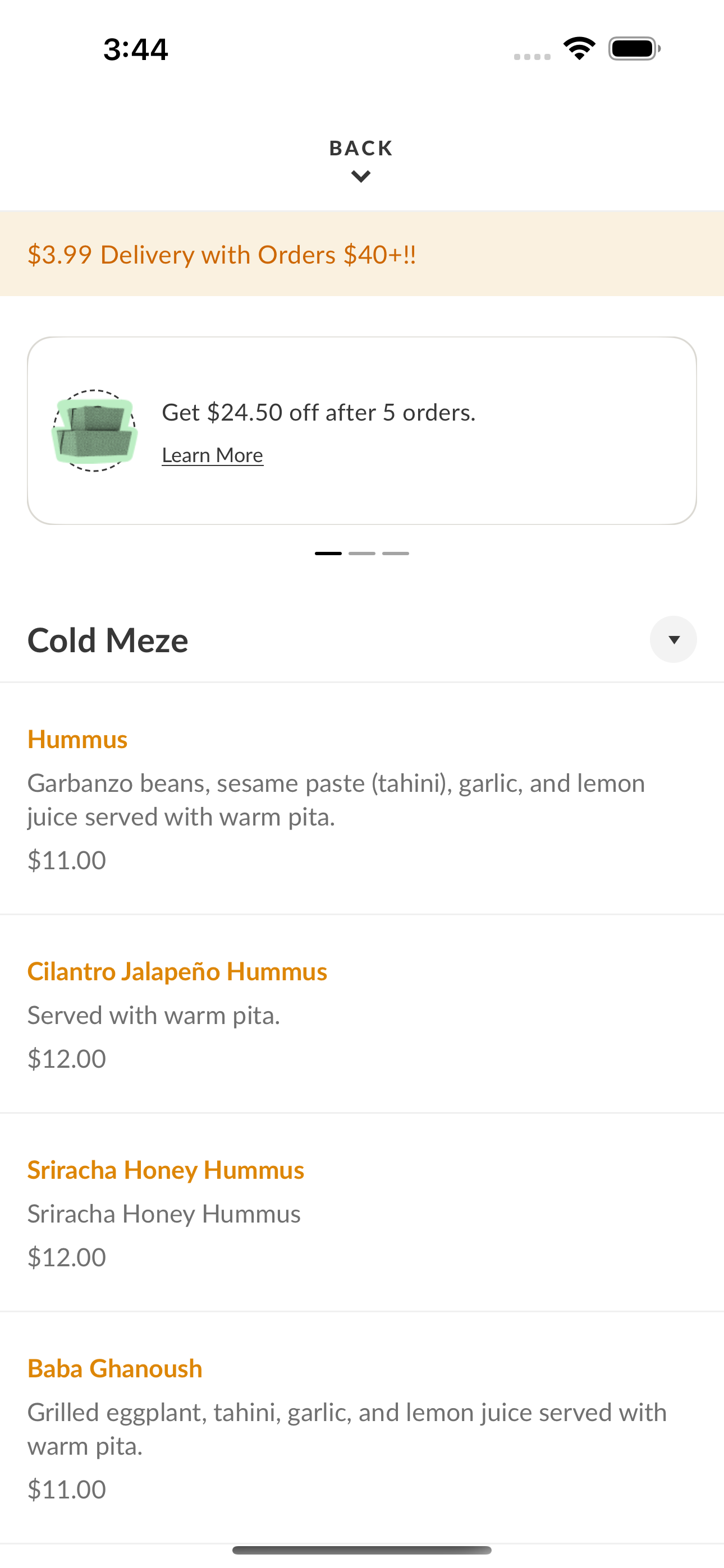 Meze Delivery screenshot 3