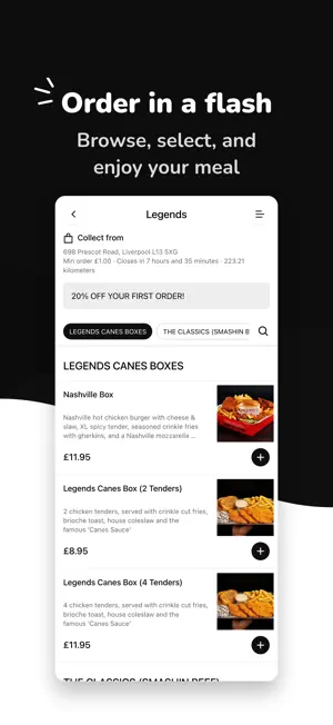 Legends Burgers screenshot 1