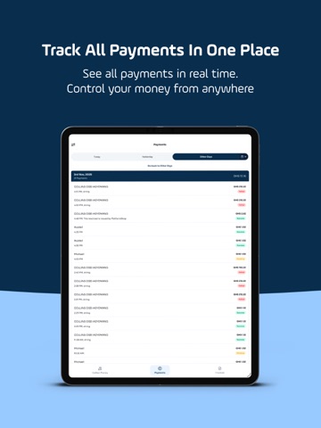 Hubtel BackOffice iPad screenshot