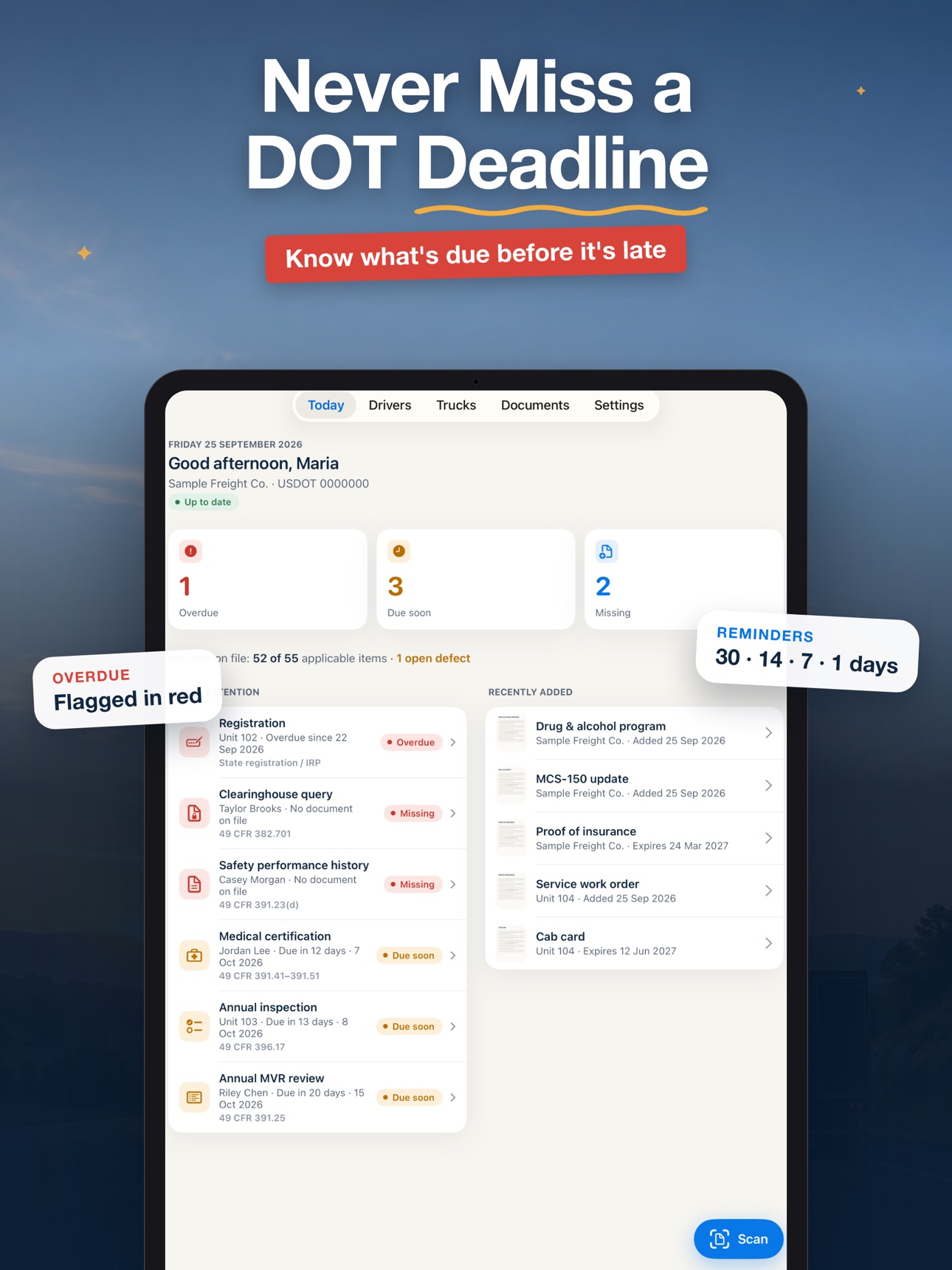Screenshot 8 of DOT Compliance: Fleet Files