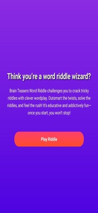 Brain Teasers Riddle Game screenshot 1