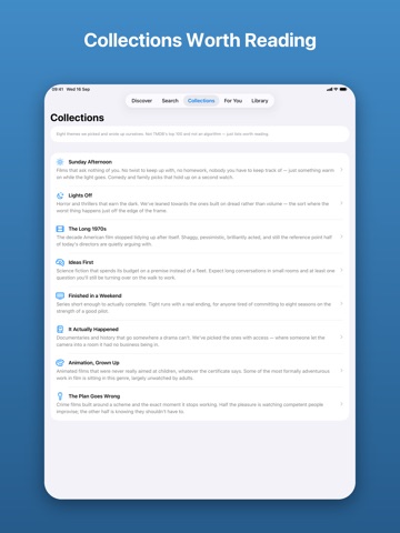 Movie Diary - Info iPad screenshot