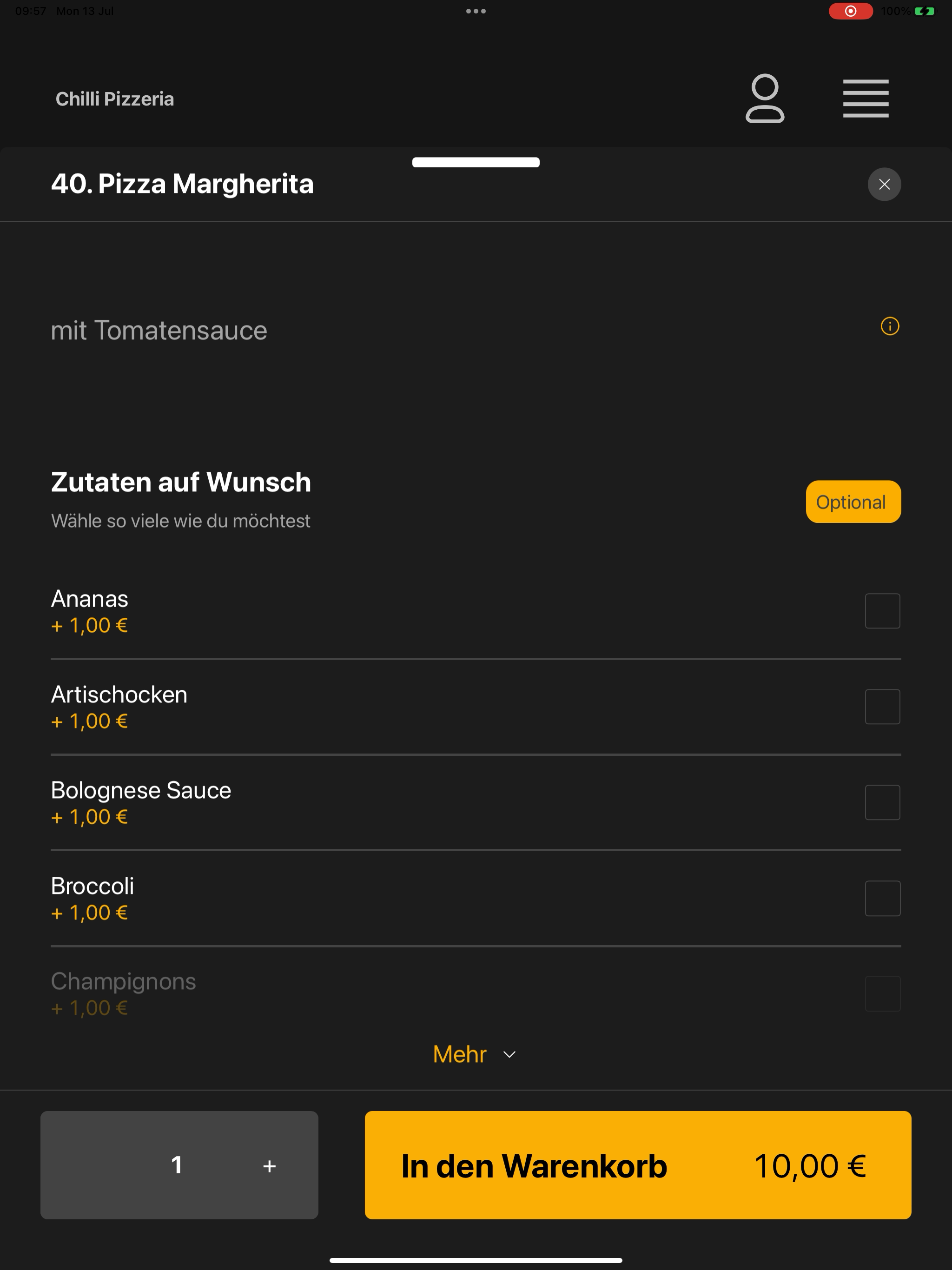Chilli Pizzeria screenshot 10