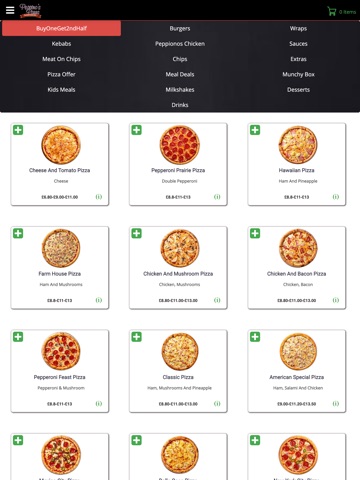 Peppinos Pizza Nantymoel iPad screenshot