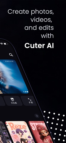 Cuter AI - AI Photo & AI Video iPhone screenshot