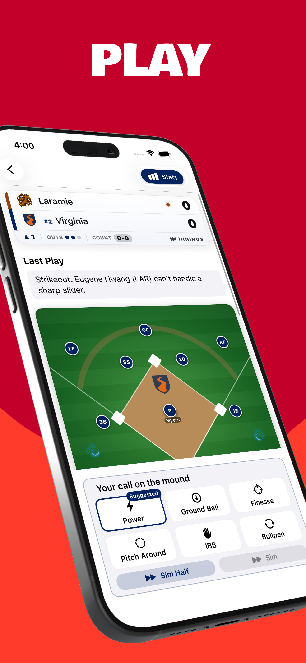 College Baseball Simulator screenshot 3