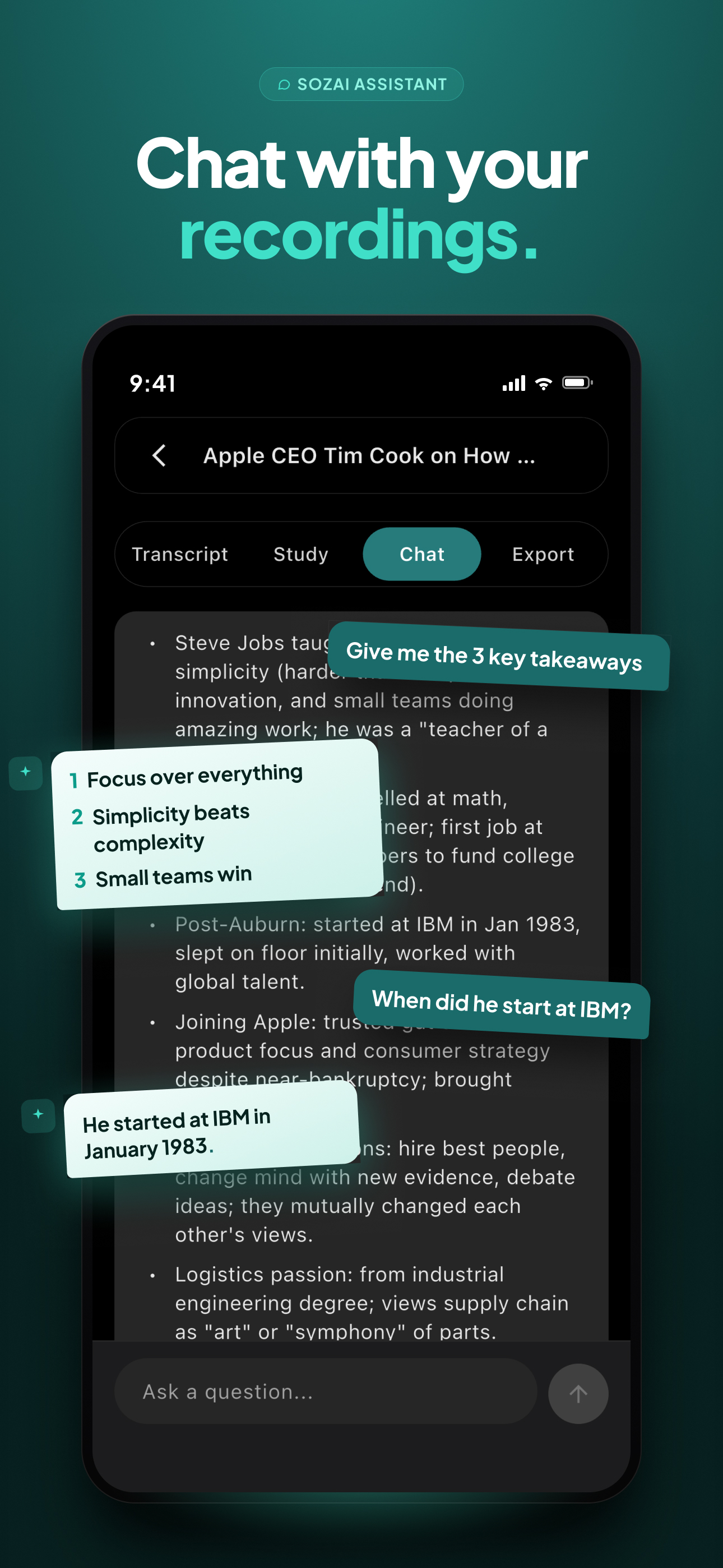 Voice Memo Transcribe AI - Soz screenshot 6