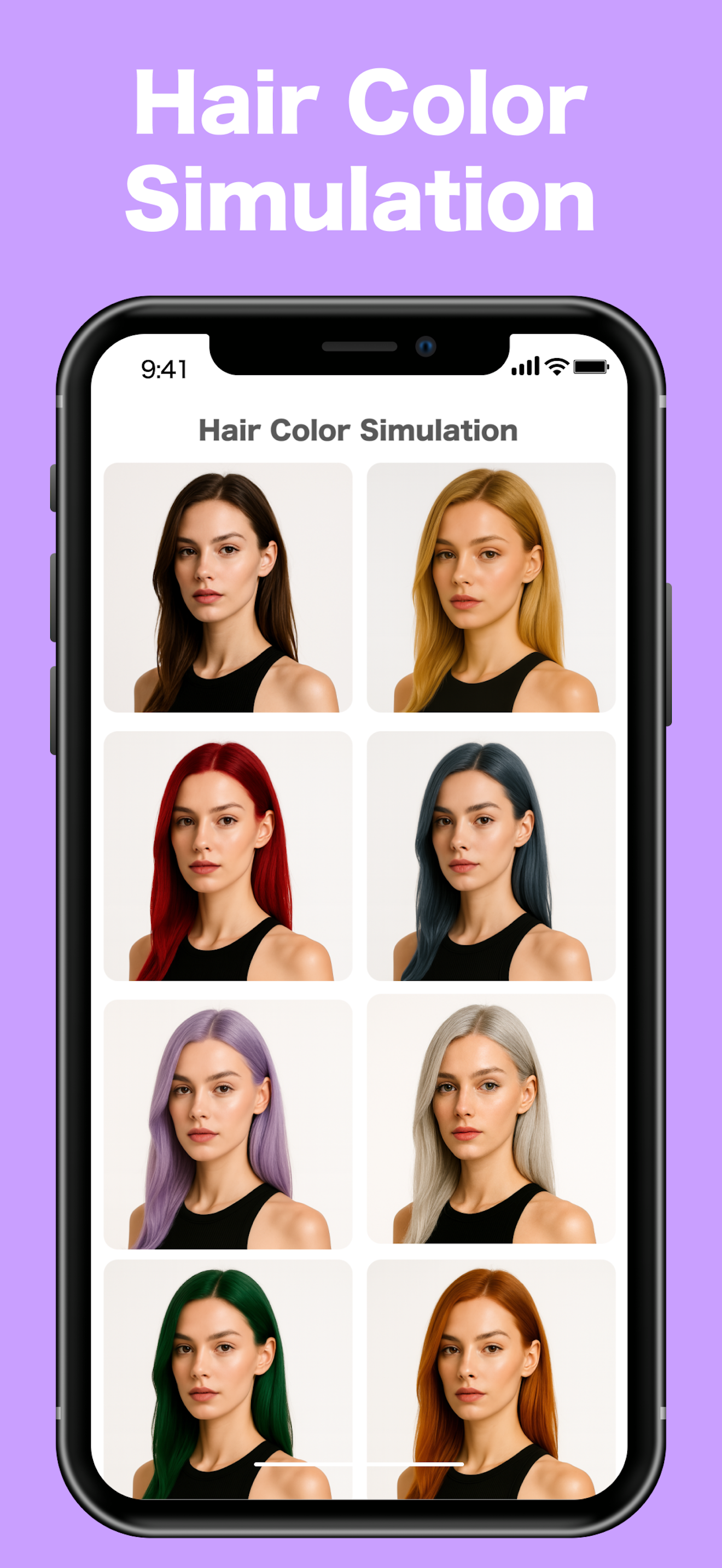 Hair Color & Style Editor App! screenshot 2