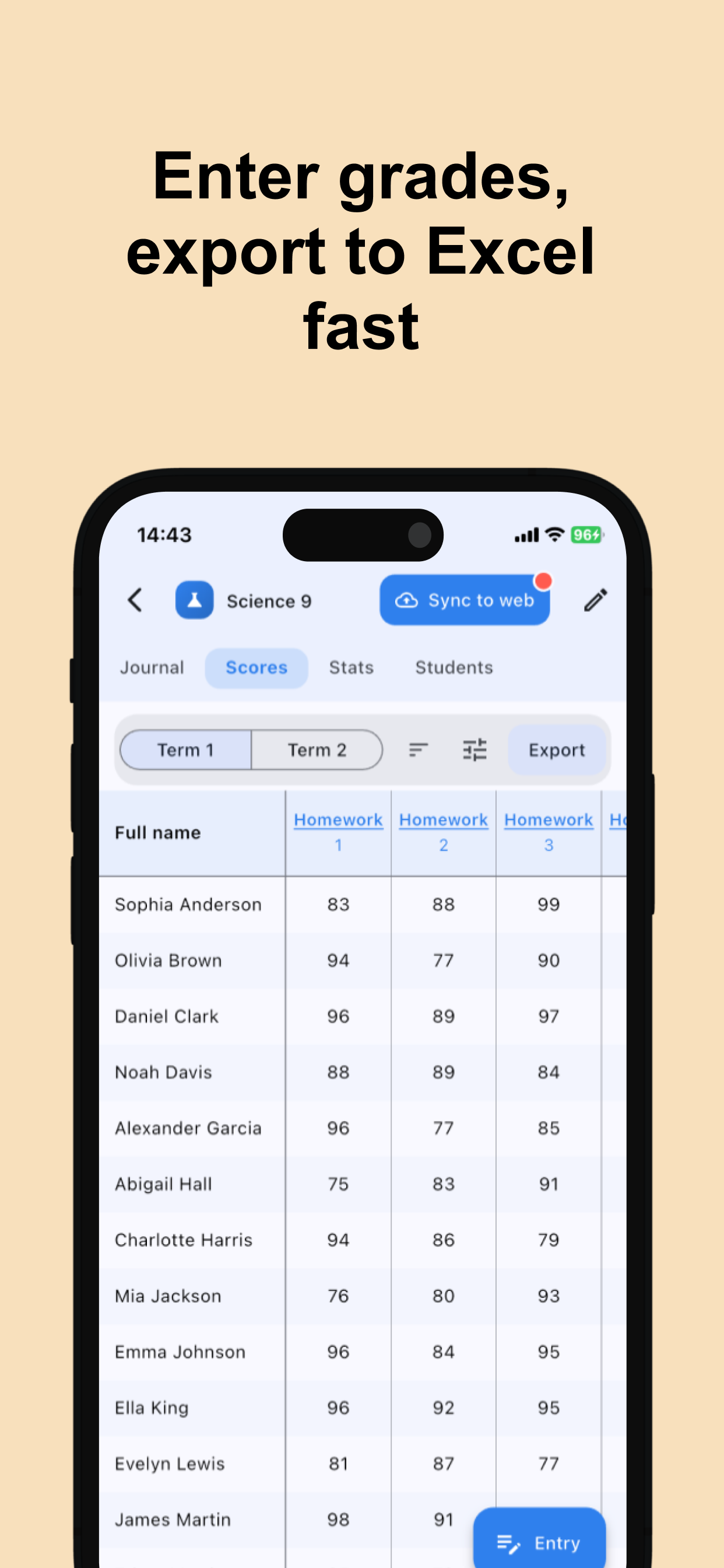 Chalkbook: Teacher Gradebook screenshot 5