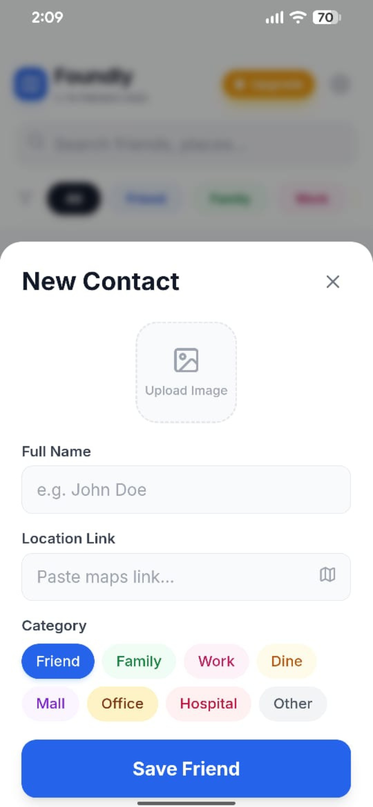 Foundly Personal Address Book