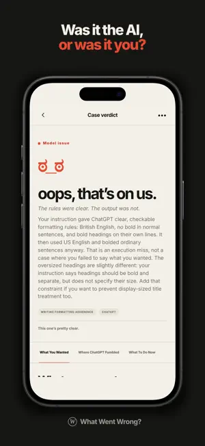 What Went Wrong? screenshot 1